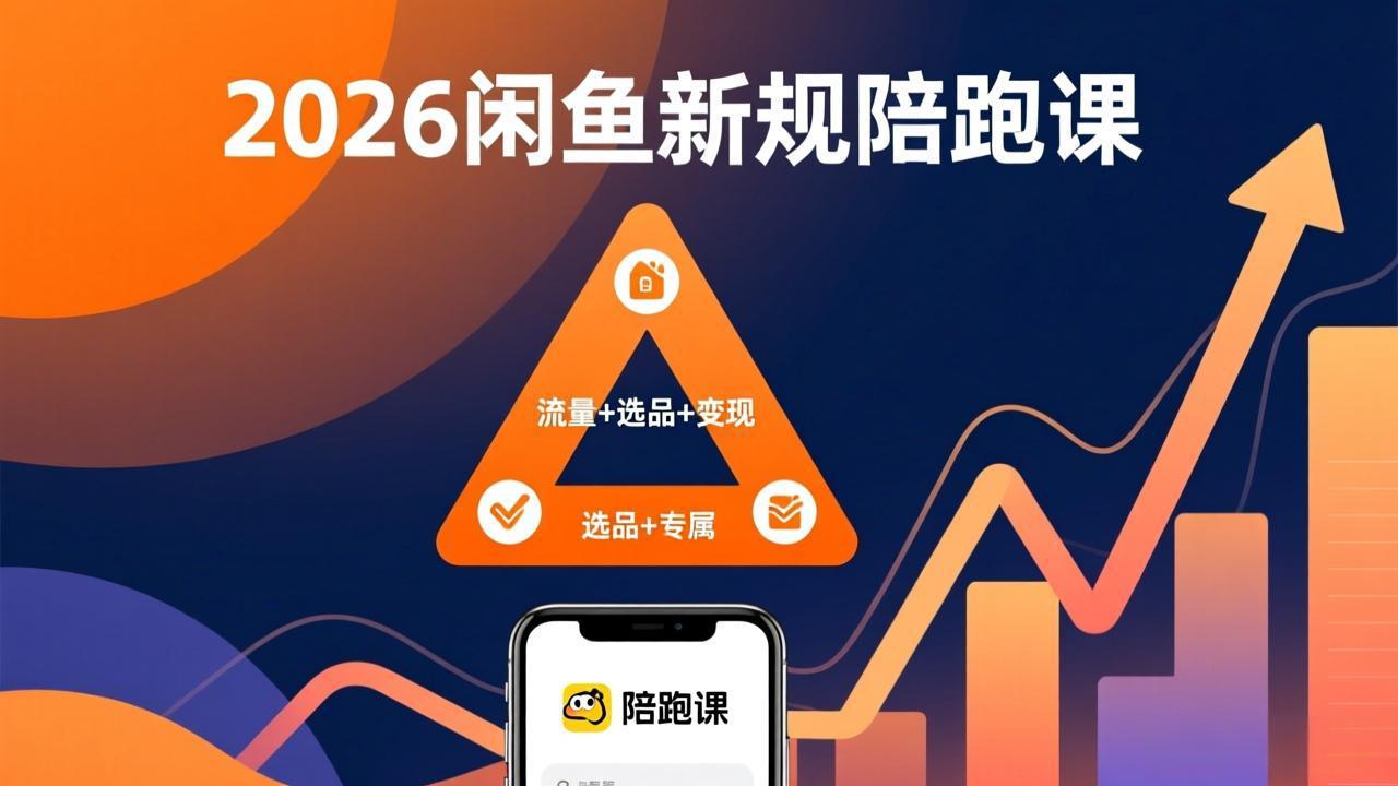 2026闲鱼高阶陪跑课全新上线，带你吃透新规玩转选品流量，从零搭建稳定变现盈利体系-网赚项目平台