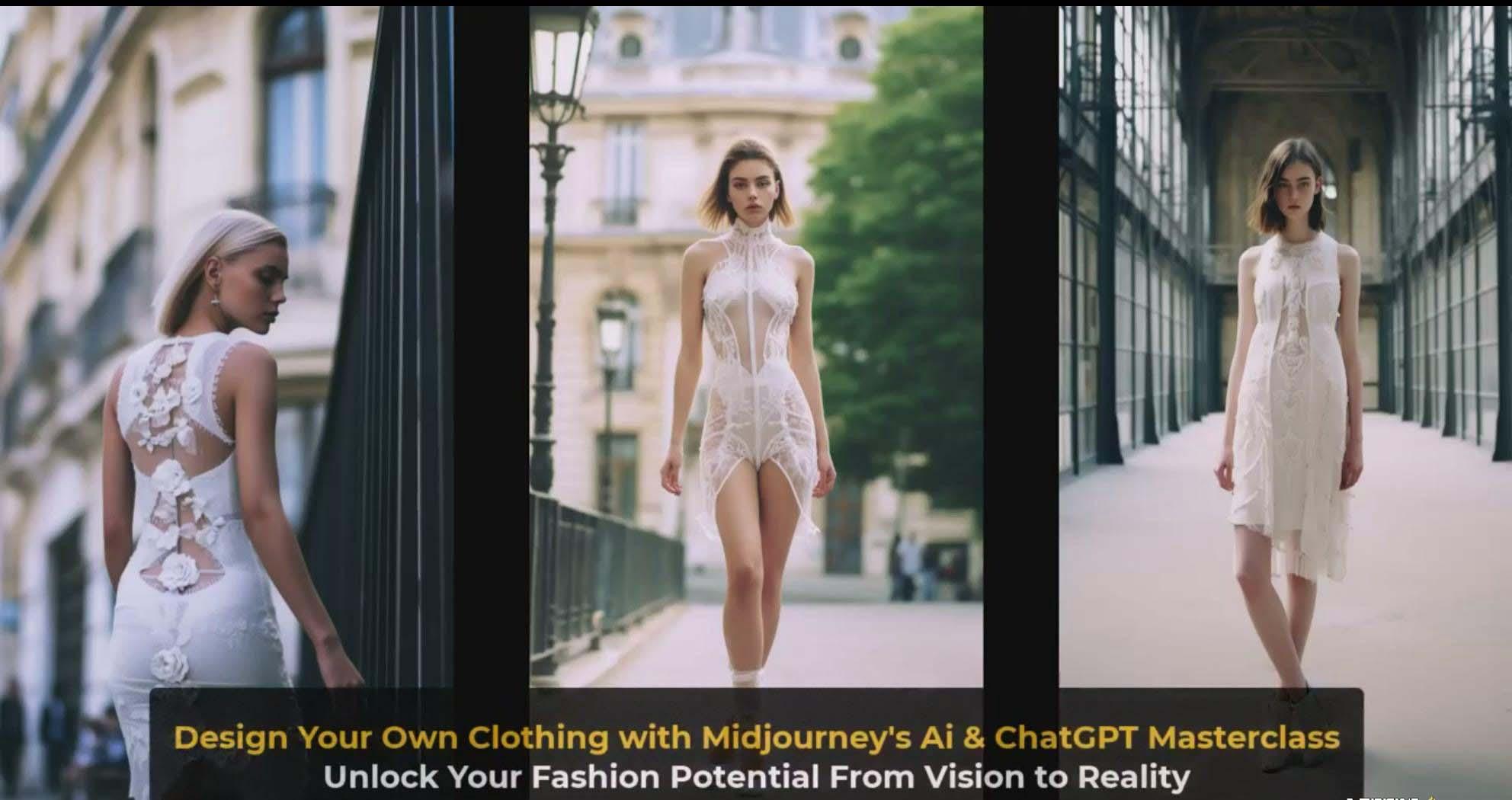图片[4]-利用 Midjourneys Ai 人工智能设计自己的服装AI大师班-10节课-中英字幕-网赚项目平台