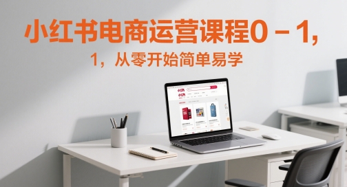 小红书电商运营课程0-1，从零开始简单易学-网赚项目平台
