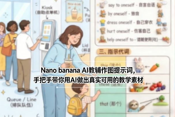 Nano banana AI教辅作图提示词，手把手带你用AI做出真实可用的教学素材-网赚项目平台