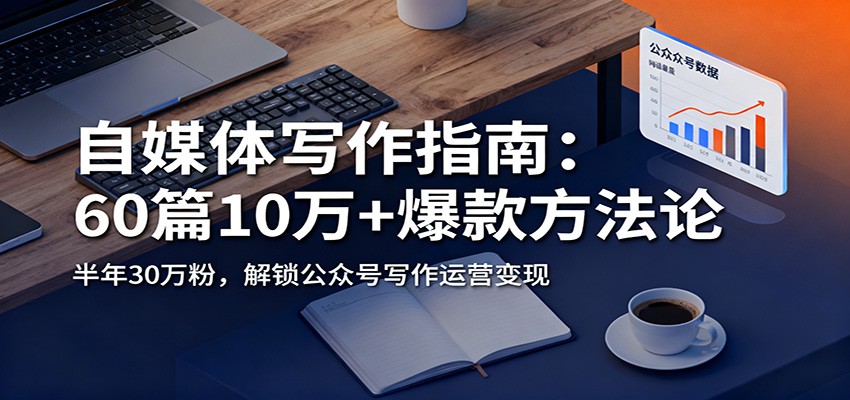 自媒体写作指南:60篇10万+爆款方法论,半年30万粉,解锁公众号写作运营变现-网赚项目平台