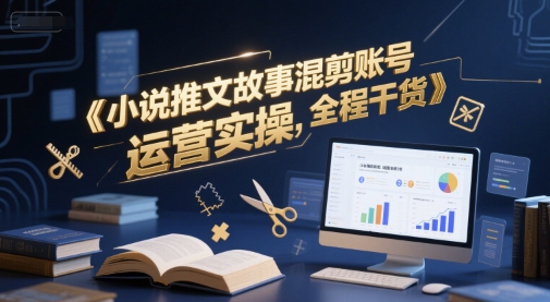 小说推文故事混剪账号运营实操，全程干货-网赚项目平台