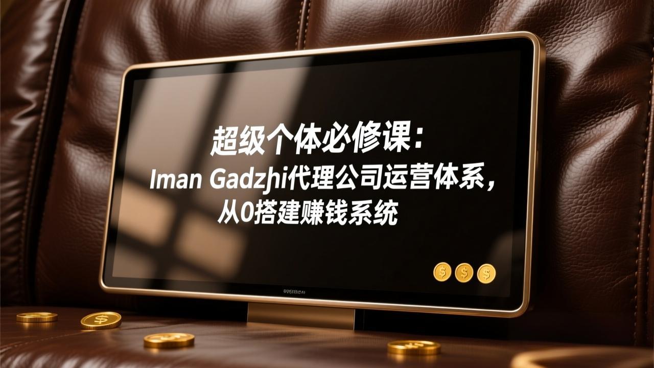 超级个体必修课：Iman Gadzhi代理公司运营体系，从0搭建赚钱系统-网赚项目平台