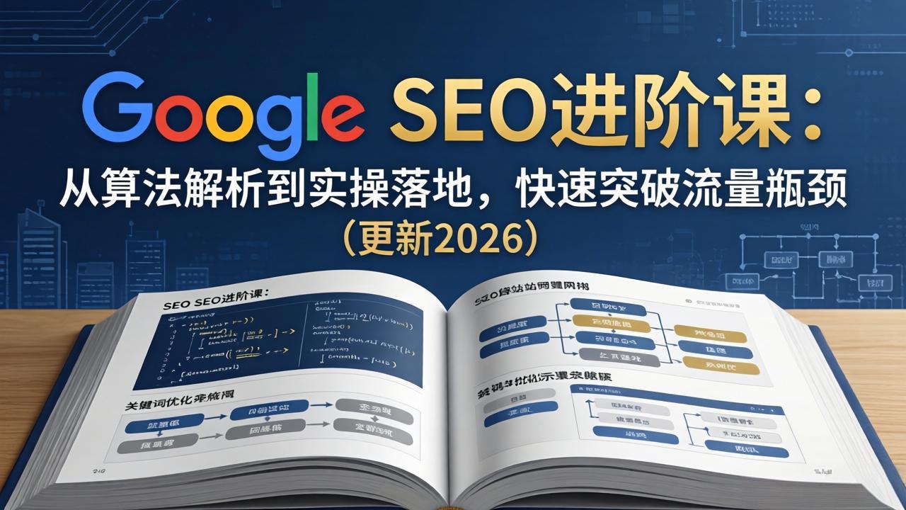 Google SEO进阶课：从算法解析到实操落地，快速突破流量瓶颈(更新2026-网赚项目平台