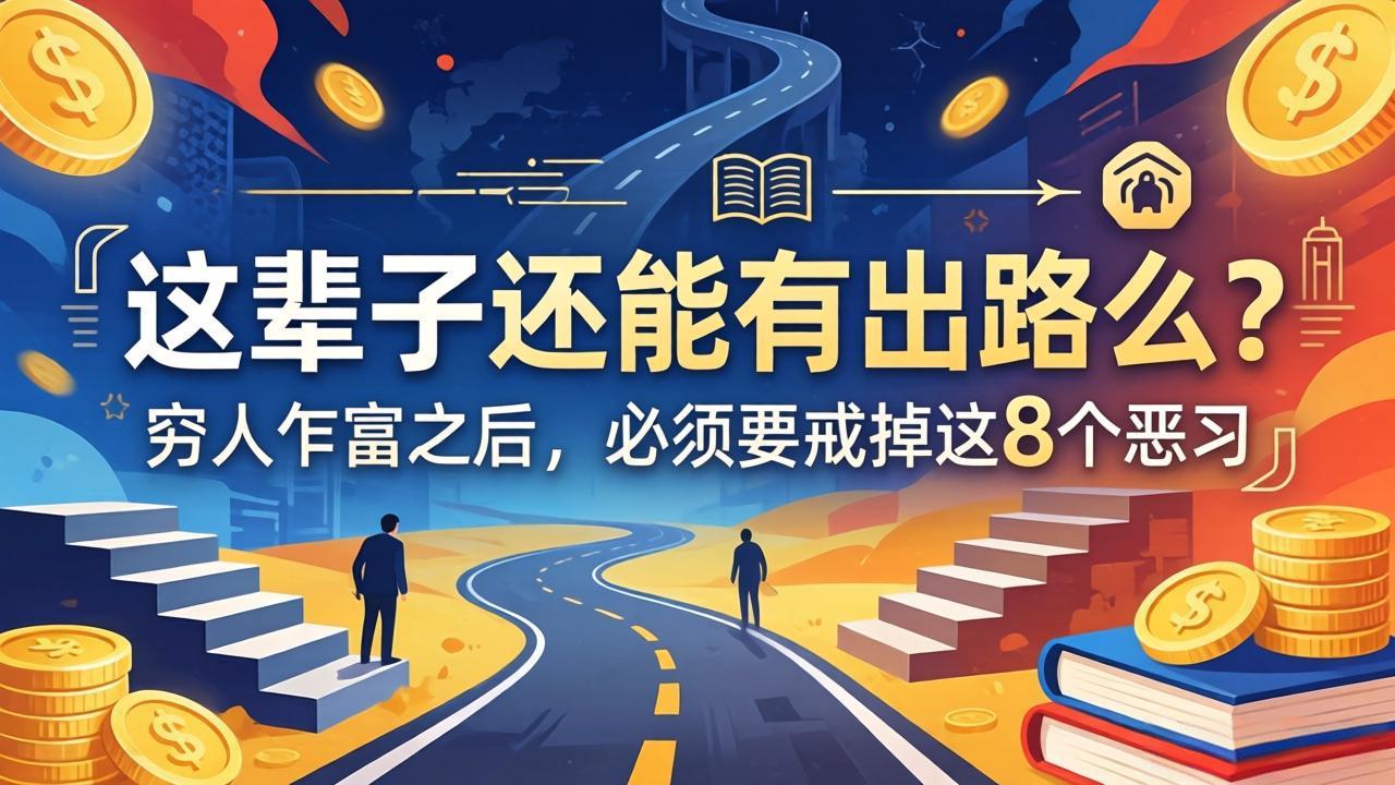关于人生两篇付费文章【这辈子还能有出路么？】【穷人乍富之后，必须要戒掉这8个恶习】-网赚项目平台