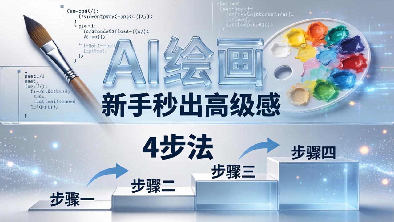 AI绘画入门别再硬磕了！即梦4步法：万能提示词公式+BRTR框架，新手秒出高级感-网赚项目平台