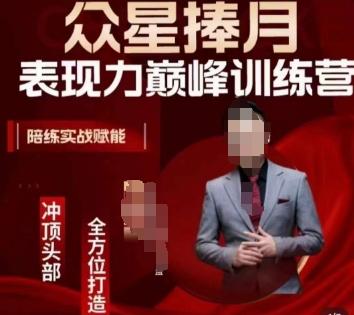 众星捧月表现力巅峰训练营，全方位打造，陪练实战赋能-网赚项目平台