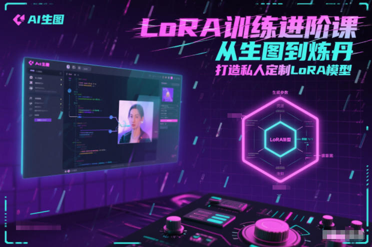 LoRA训练进阶课，从生图到炼丹，打造私人定制LoRA模型-网赚项目平台