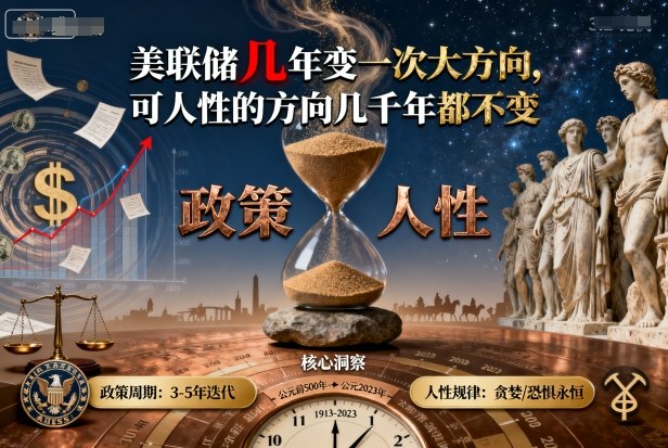 付费文章：美联储几年变一次大方向，可人性的方向几千年都不变-网赚项目平台