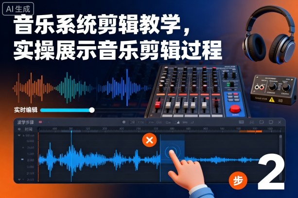 音乐系统剪辑教学，实操展示音乐剪辑过程-网赚项目平台