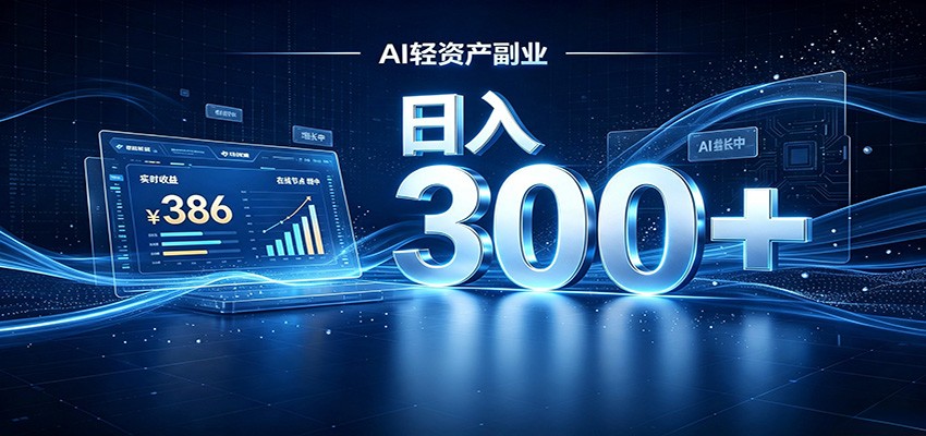 2026 AI轻资产风口，Token中转站小白可入局，日入300+-网赚项目平台