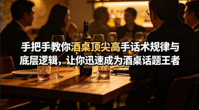 付费文章：手把手教你酒桌顶尖高手话术规律与底层逻辑，让你迅速成为酒桌话题王者(二十年全网独家经验分享)-网赚项目平台