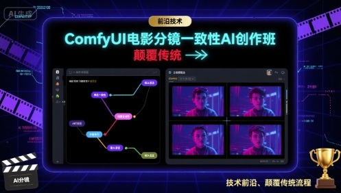 ComfyUI电影分镜一致性AI创作班，前沿技术，颠覆传统-网赚项目平台