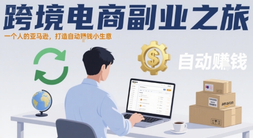 跨境电商副业之旅，一个人的亚马逊，打造自动賺钱小生意-网赚项目平台
