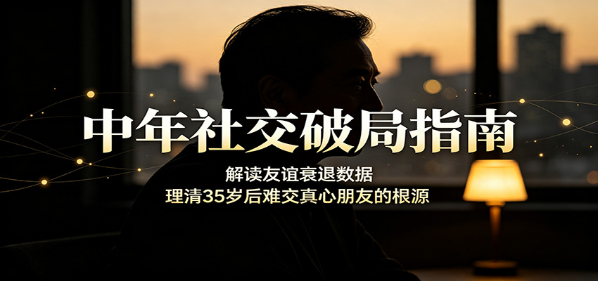 中年社交破局指南:解读友谊衰退数据,理清35岁后难交真心朋友的根源-网赚项目平台