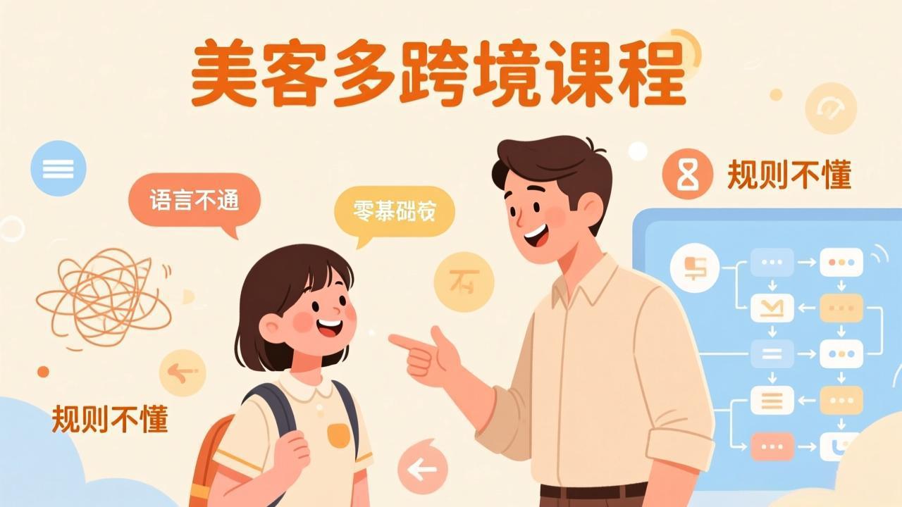 怕语言不通、怕不懂规则？零基础小白也能做的美客多跨境课，手把手带你美客多开店稳赚-网赚项目平台