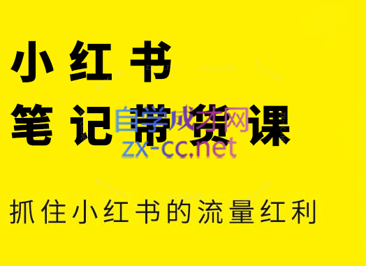 张宾·小红书笔记带货课(更新5月)-网赚项目平台