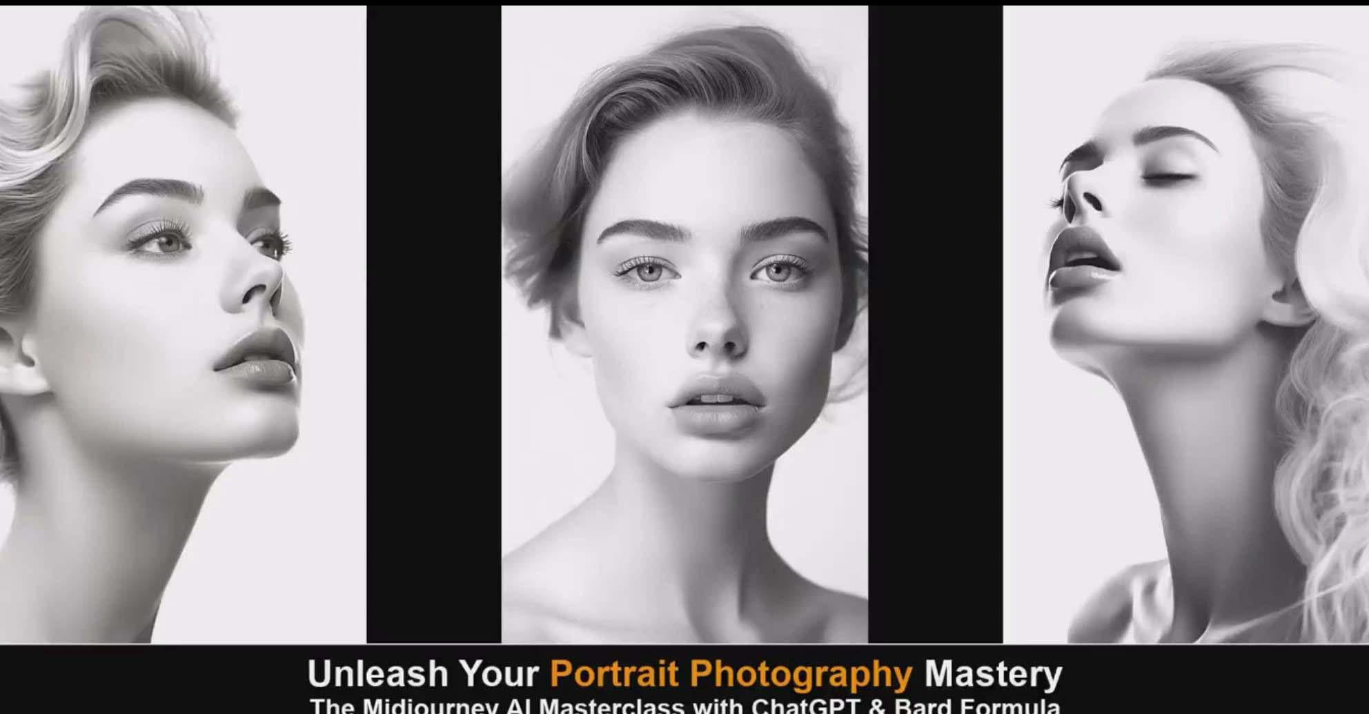 图片[1]-(9312期)Midjourney v5 ChatGPT 和 Bard AI人工智能人像摄影大师班-15节-中英字幕-网赚项目平台