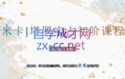 米卡·实占塔罗初阶课-网赚项目平台