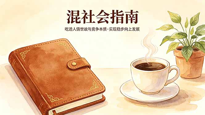 付费文章：混社会指南，吃透人情世故与竞争本质，实现稳步向上发展-网赚项目平台
