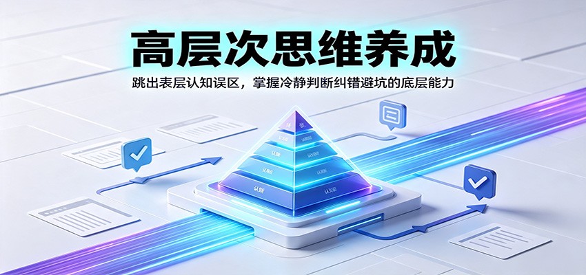 高层次思维养成：跳出表层认知误区，掌握冷静判断纠错避坑的底层能力-网赚项目平台