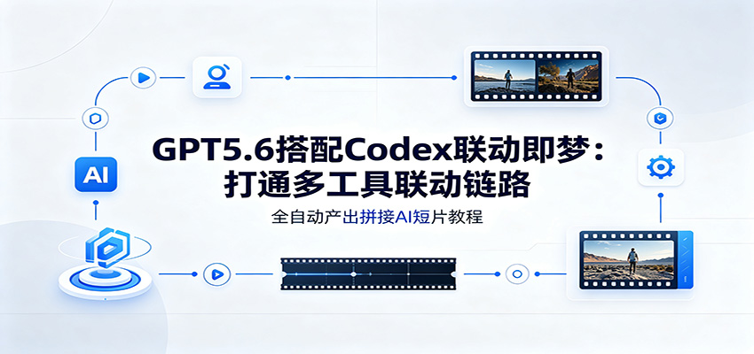 GPT5.6搭配Codex联动即梦：打通多工具联动链路，全自动产出拼接AI短片教程-网赚项目平台
